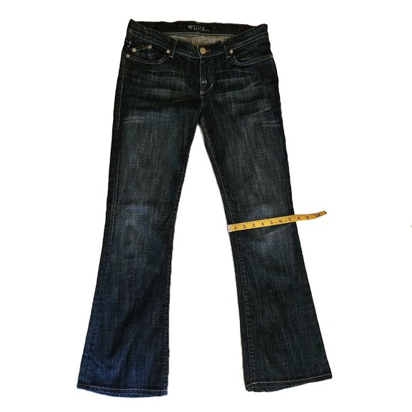 ROCK & REPUBLIC Dark Wash Kasandra Mid-Rise Boot Cut Jeans Size 30 - Picture 6 of 10